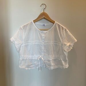 BB Dakota Steve Madden Crop Top - White - Large